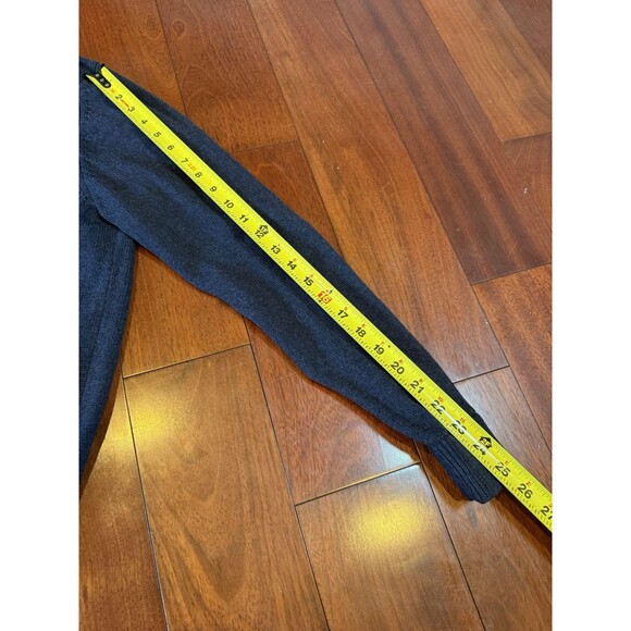 Johnston & Murphy Full Zip Sweater Knit Jacket Blue Sweatshirt Mens Size XL - Picture 13 of 15